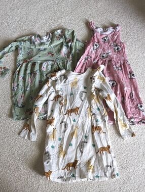 Set Of 3 Animal Print Dresses